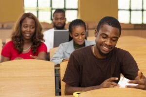 Practicum students during their assessment.